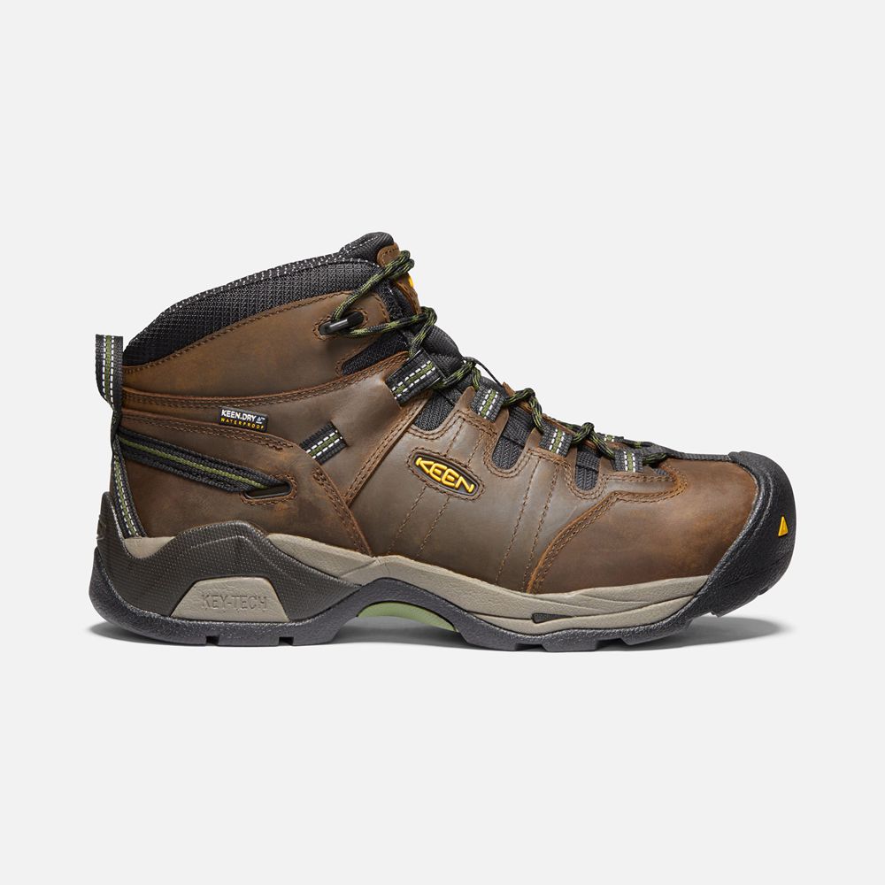 Keen Trekking Bot Erkek Kahverengi - Detroit Xt Waterproof (Steel Toe) - Türkiye JTRG76039